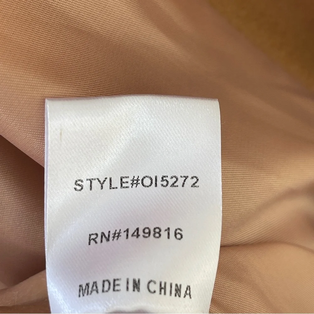 LBLC The Label Women's Camel Color Oversized Coat Size Small